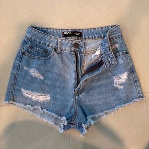 BDG High Rise Cheeky Denim Shorts